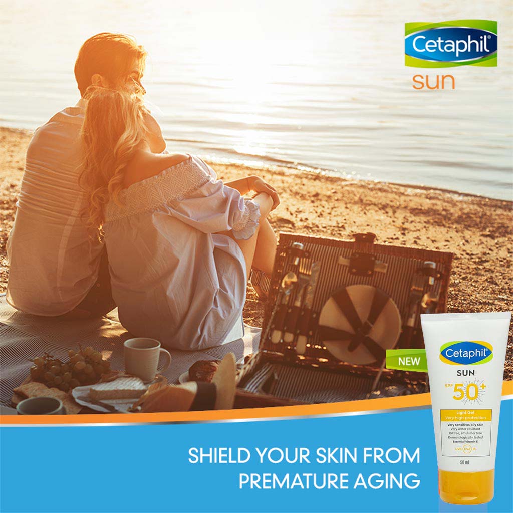 Cetaphil Sun Light Gel SPF50 For Sensitive Skin 50ml