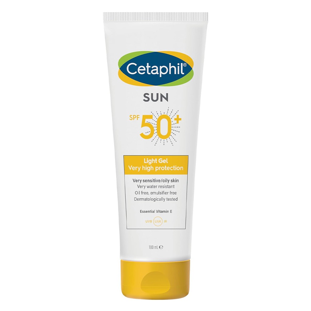 Cetaphil, Sun Body & Face Gel SPF 50, High protection sunscreen gel for face and body, 30 x 100 ml