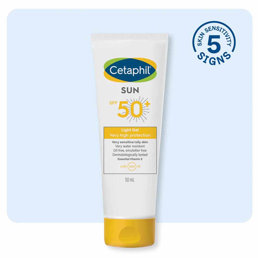 Cetaphil, Sun Body & Face Gel SPF 50, High protection sunscreen gel for face and body, 30 x 100 ml
