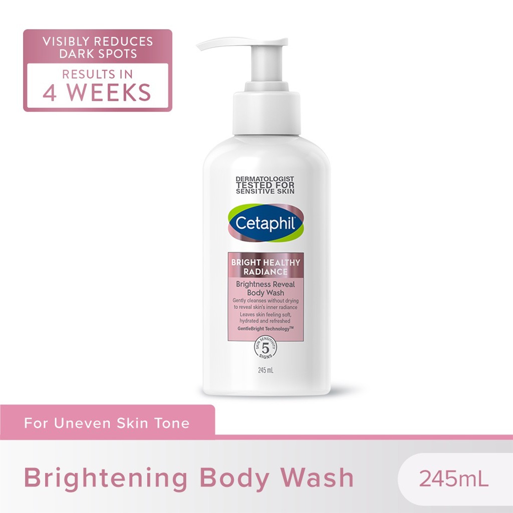 Cetaphil, Bright Healthy Radiance Brightening Reveal Body Wash, Brightening body wash for radiant skin, 245 ml