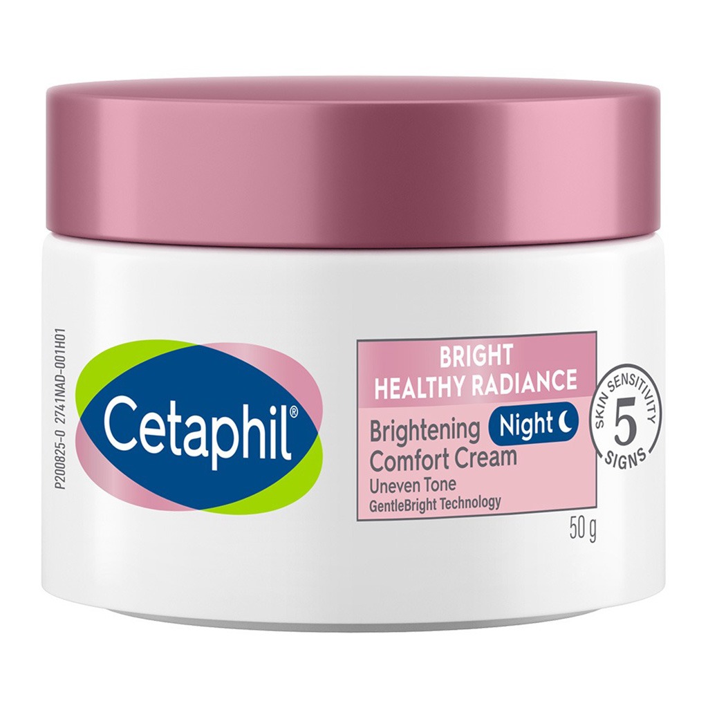 Cetaphil, Bright Healthy Radiance Brightening Night Comfort Cream, Night cream for radiant and even skin tone, 50 g