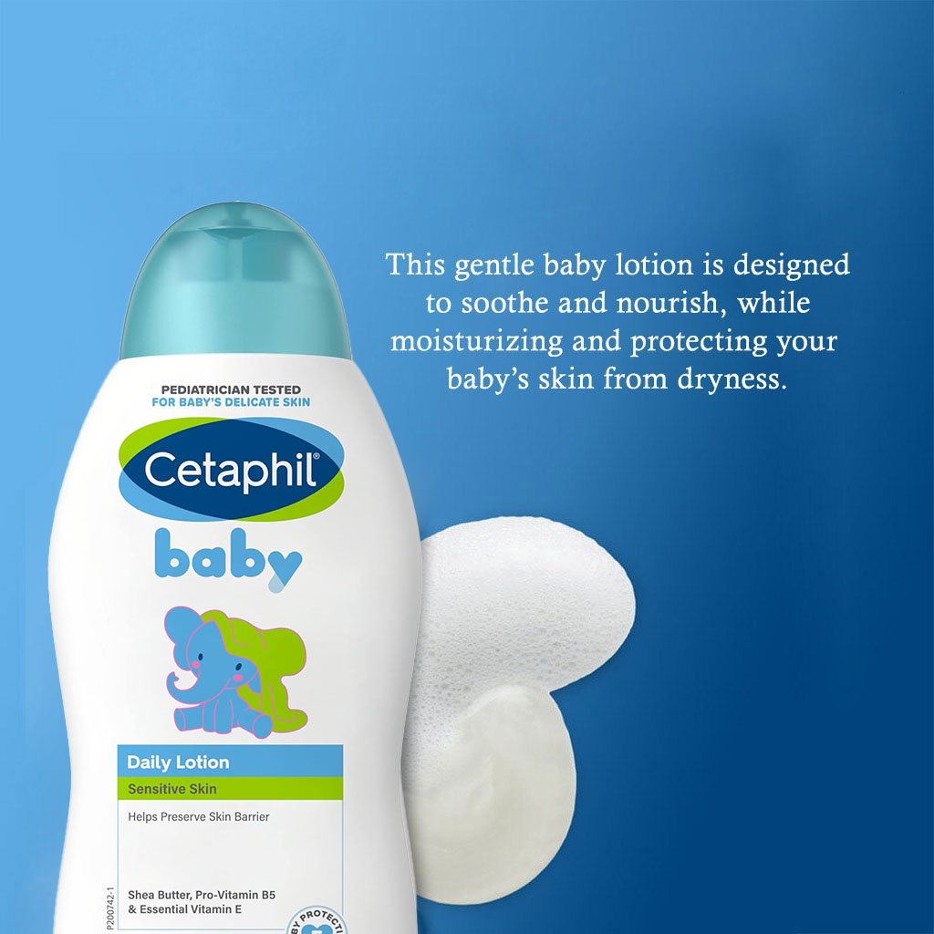 Cetaphil Baby Daily Lotion Face & Body Moisturizer With Shea Butter 300ml