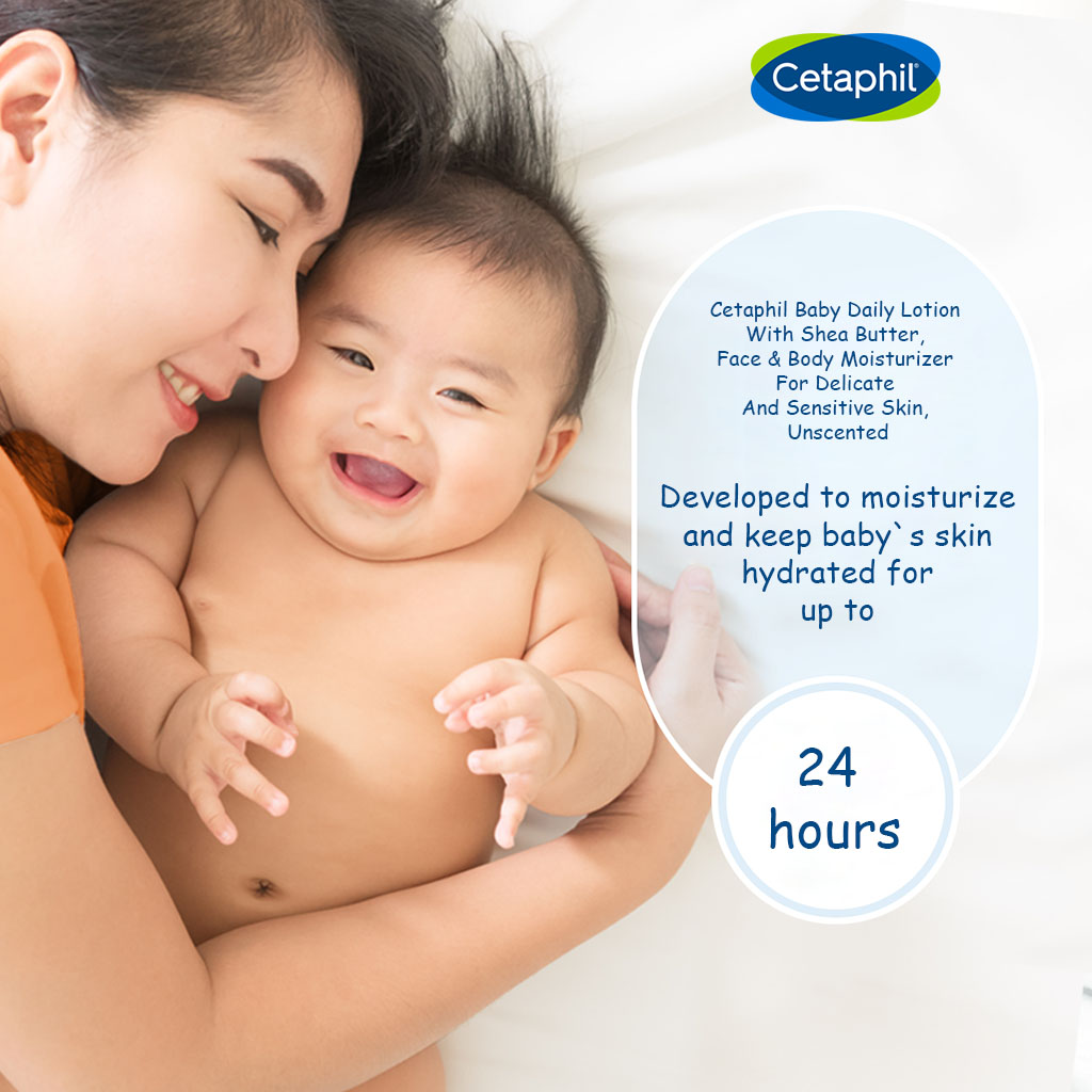 Cetaphil Baby Daily Lotion Face & Body Moisturizer With Shea Butter 300ml