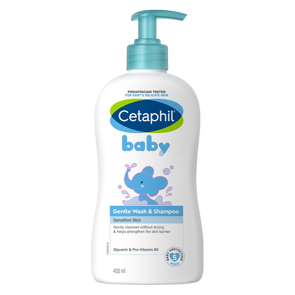 Cetaphil Baby, Gentle Wash and Shampoo, Mild cleanser for delicate baby skin and hair, 400 ml