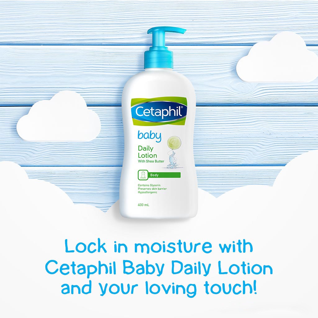 Cetaphil Baby, Daily Lotion With Shea Butter, Gentle moisturizing lotion for baby skin care, 400 ml
