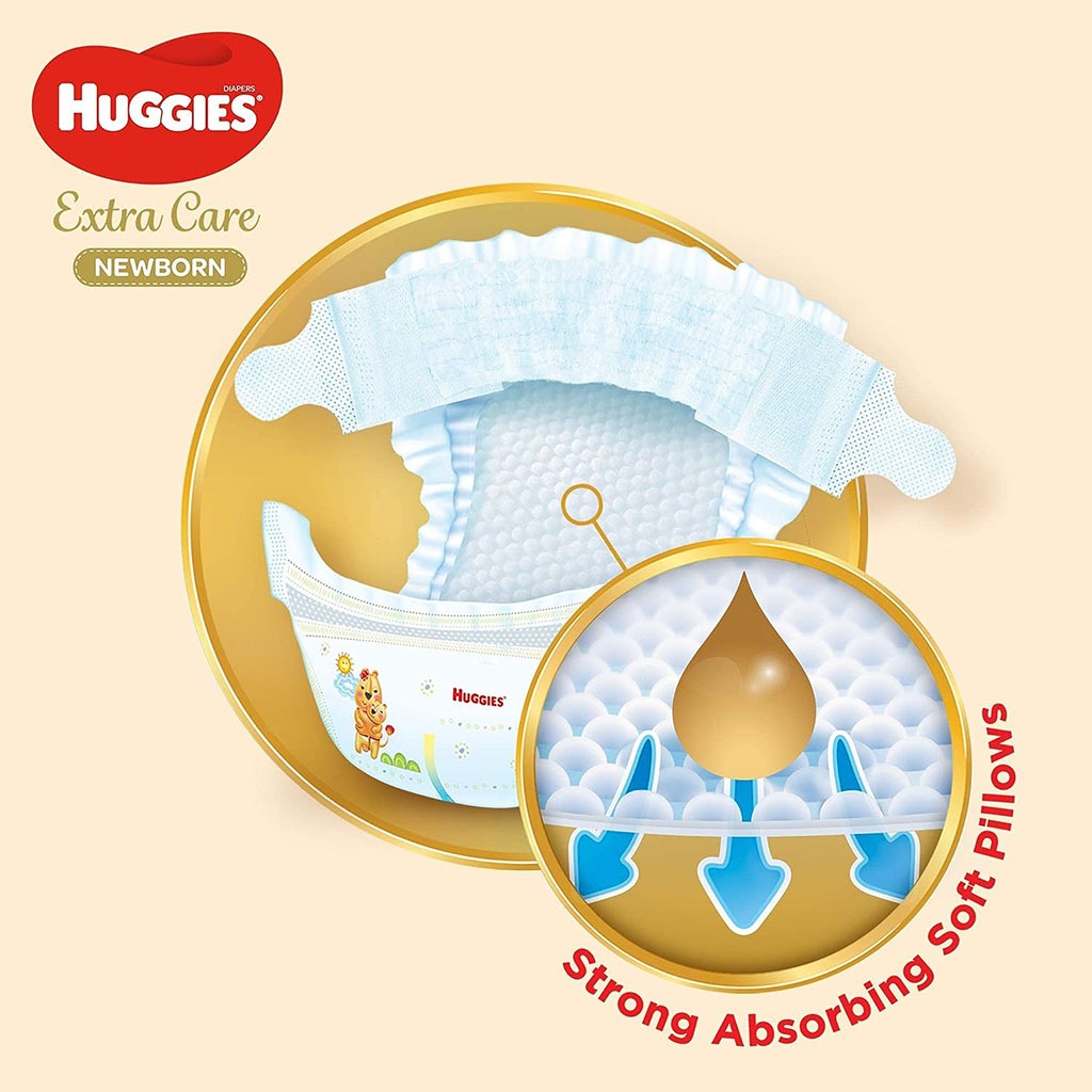 Huggies, Jumbo diapers, Extra absorbent diapers for newborns, 64 pcs