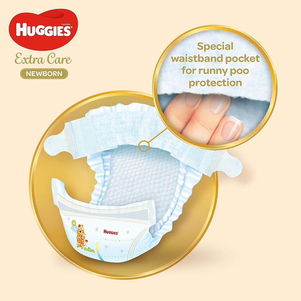 Huggies, Jumbo diapers, Extra absorbent diapers for newborns, 64 pcs
