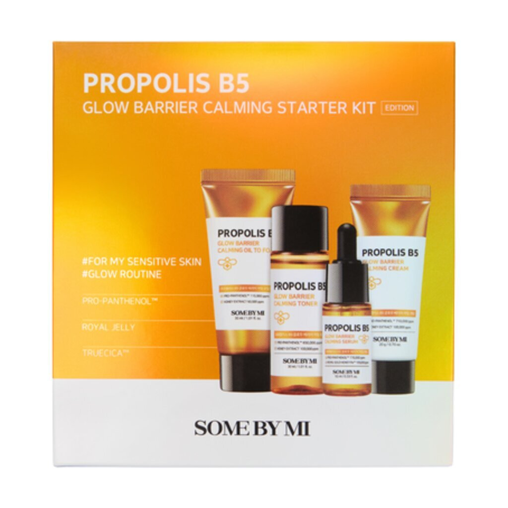 SBM, Propolis B5 Glow Barrier Calming Kit, Skincare kit for soothing and hydration