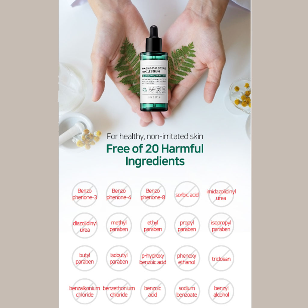 SBM, AHA-BHA-PHA 30 Days Miracle Serum, Exfoliating serum for clear glowing skin, 50 ml