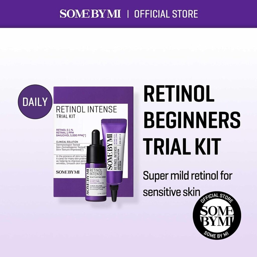 SBM, Retinol Intensive Trial Kit, Skincare kit with retinol for anti-aging benefits