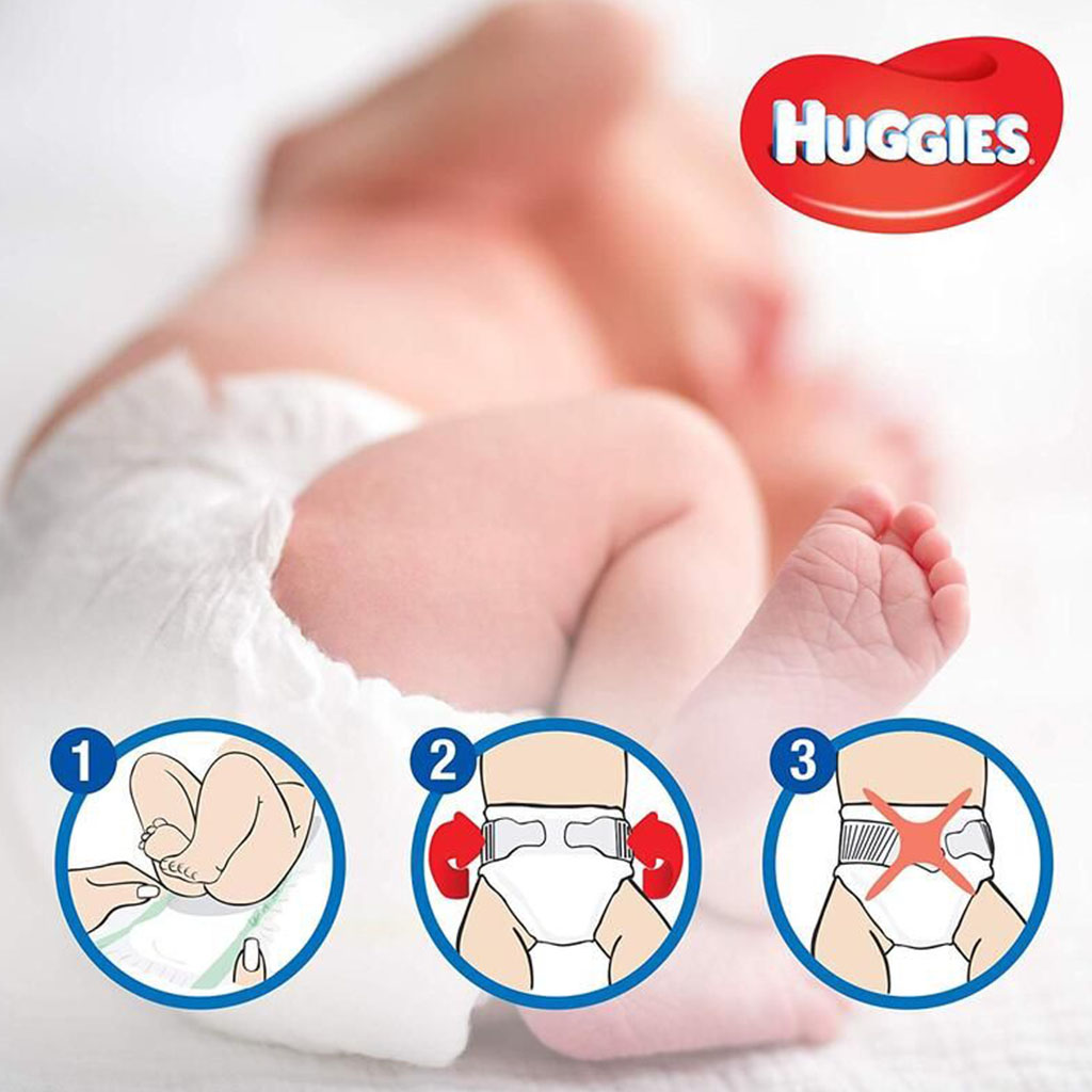 Huggies Extra Care Baby Diapers, Size 3, 4-9kg, Jumbo Pack of 76's