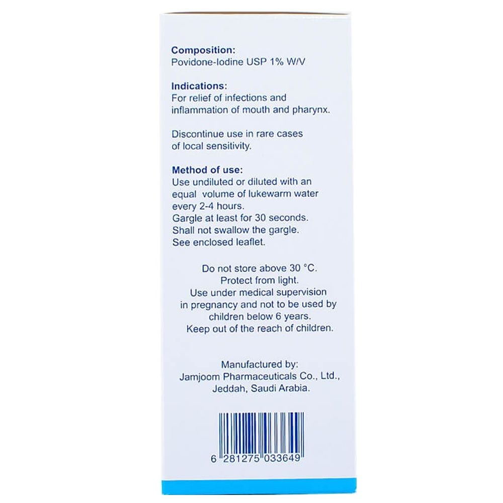 Betasept, Mouthwash, Antiseptic oral rinse for fresh breath, 130ml