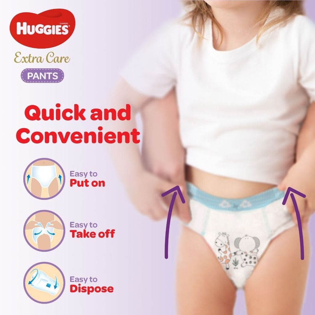 Huggies Extra Care Culottes, , Size 4,  Pack Of 52'S