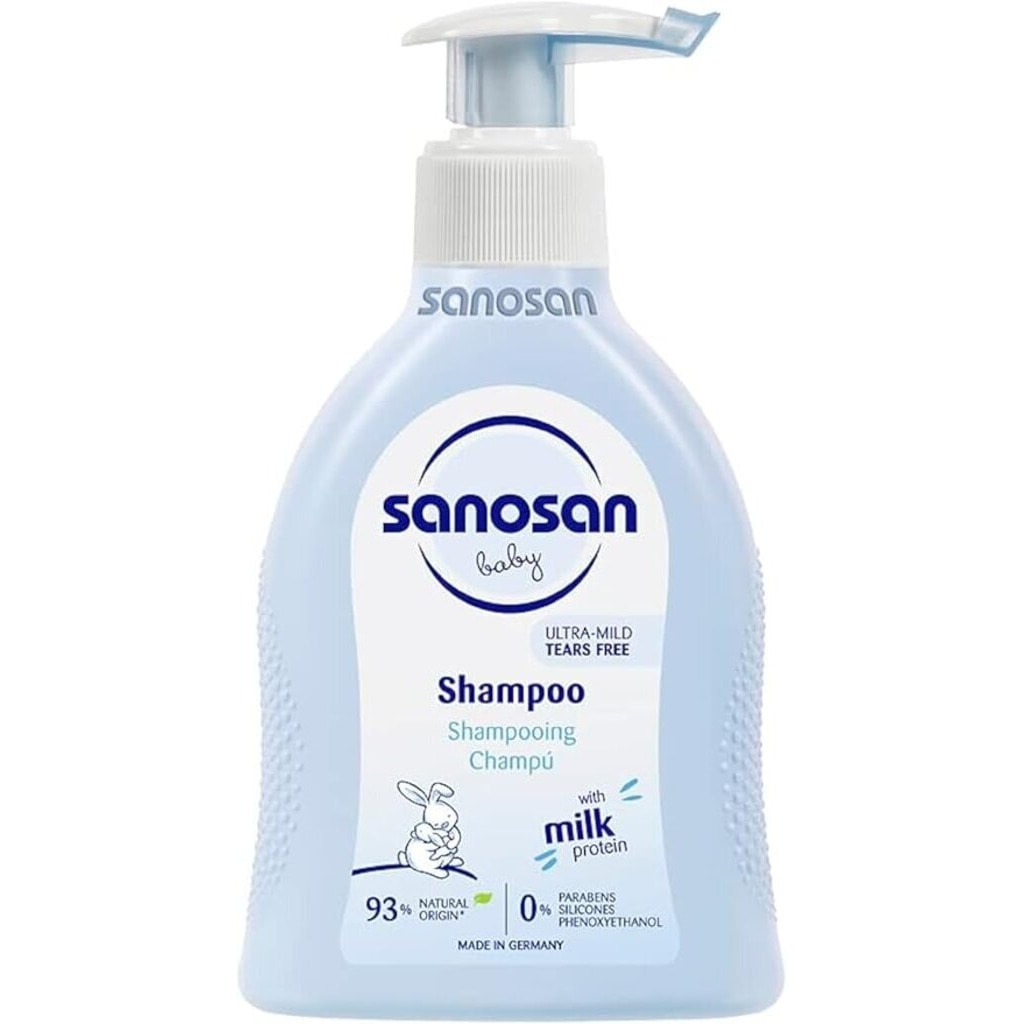 Sanosan, Baby Shampoo Dispenser, Mild cleansing shampoo for baby’s delicate hair, 200ml