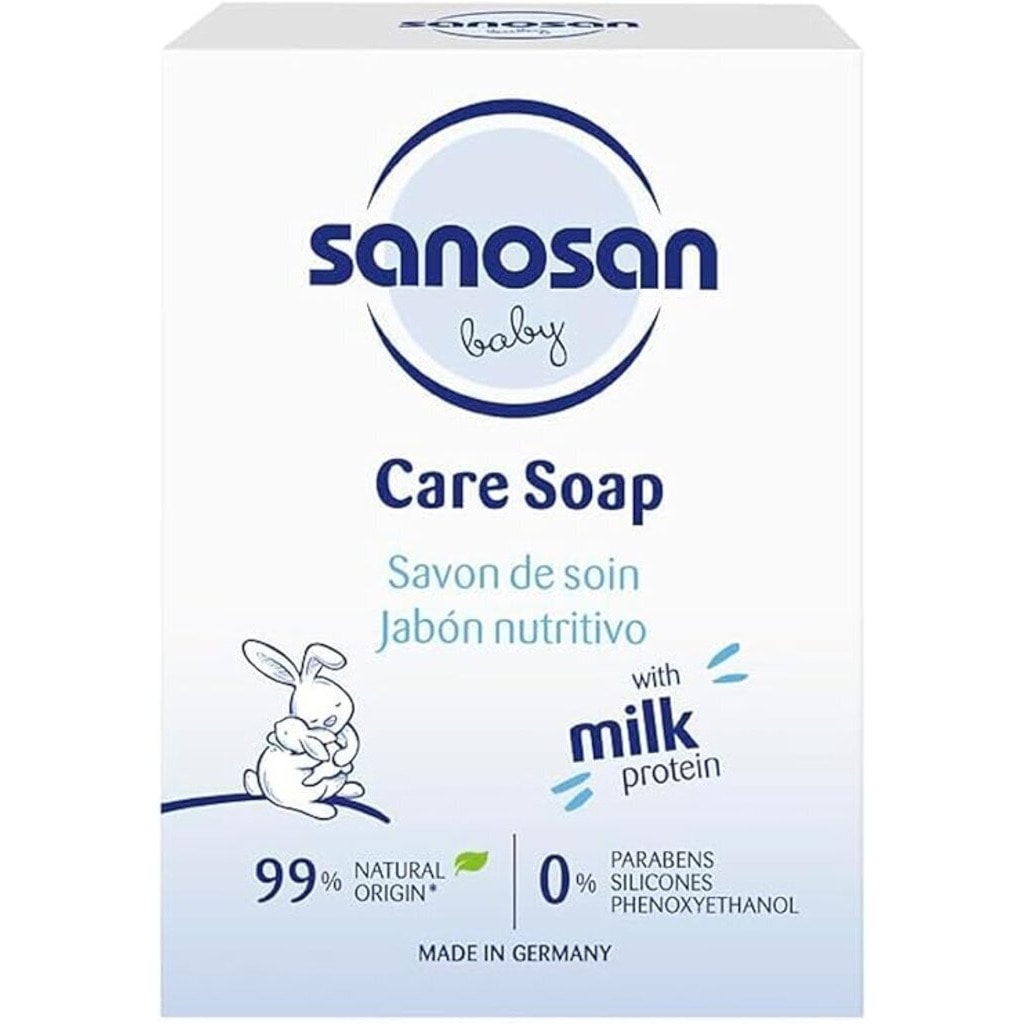 Sanosan, Baby Care Soap, Gentle cleansing soap for baby skin, 100g