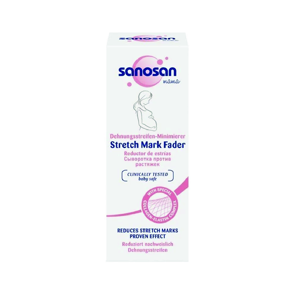 Sanosan, Mama Stretch Mark Fader, Intensive cream to reduce stretch marks during pregnancy, 75ml