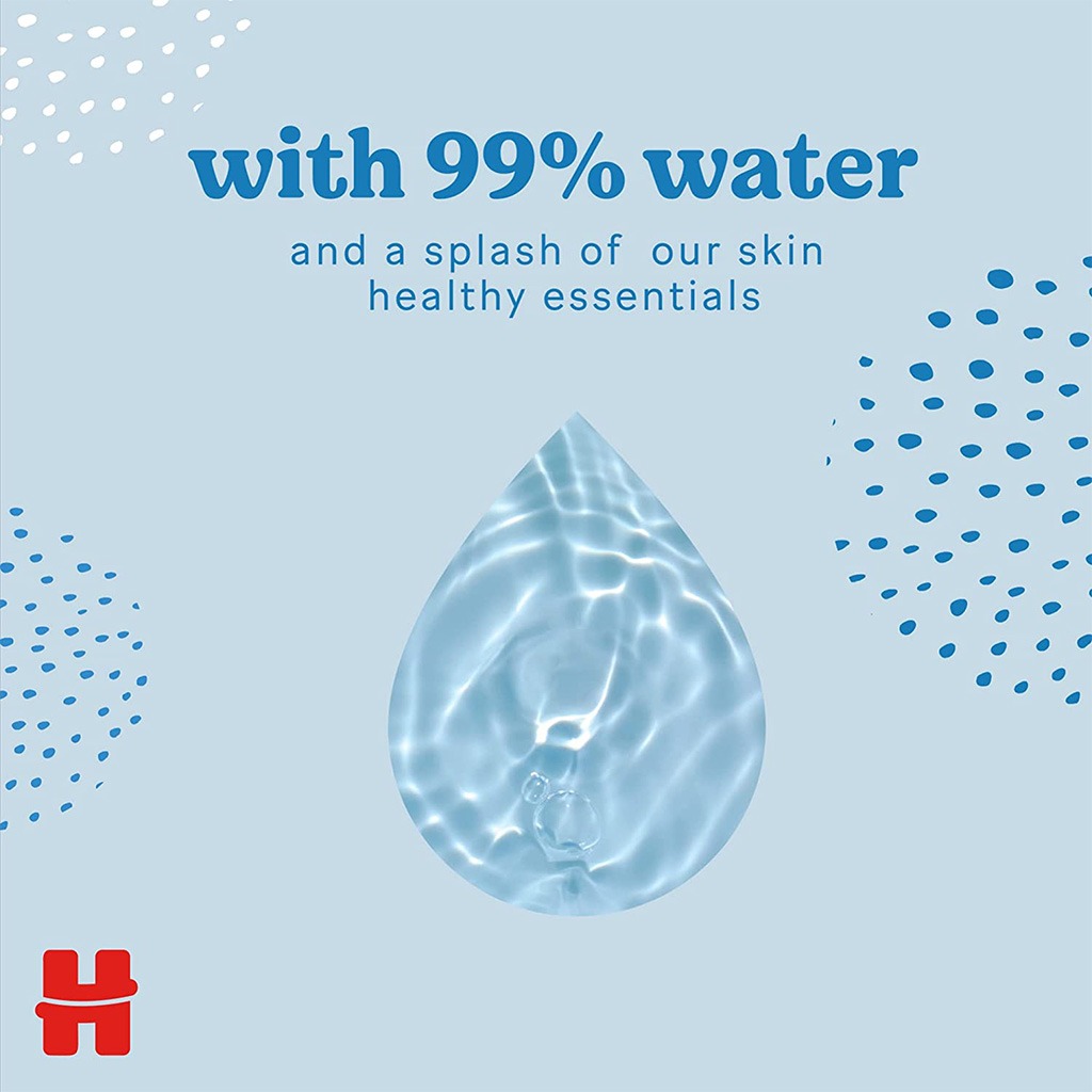 Huggies Pure Baby Wet Wipes With 99% Pure Water For Cleansing, Pack of 56's