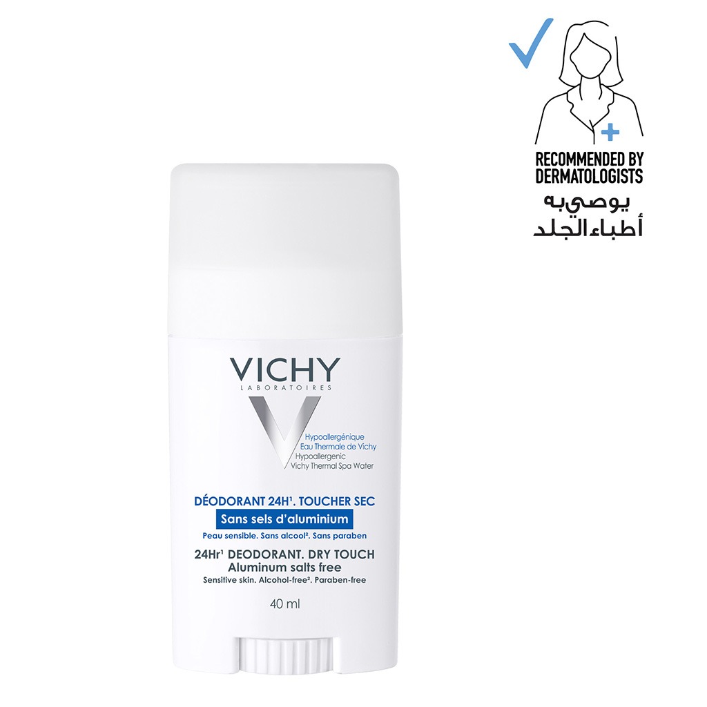 Vichy, Deodorant Stick Sensitive Skin, Soothing deodorant stick for sensitive skin