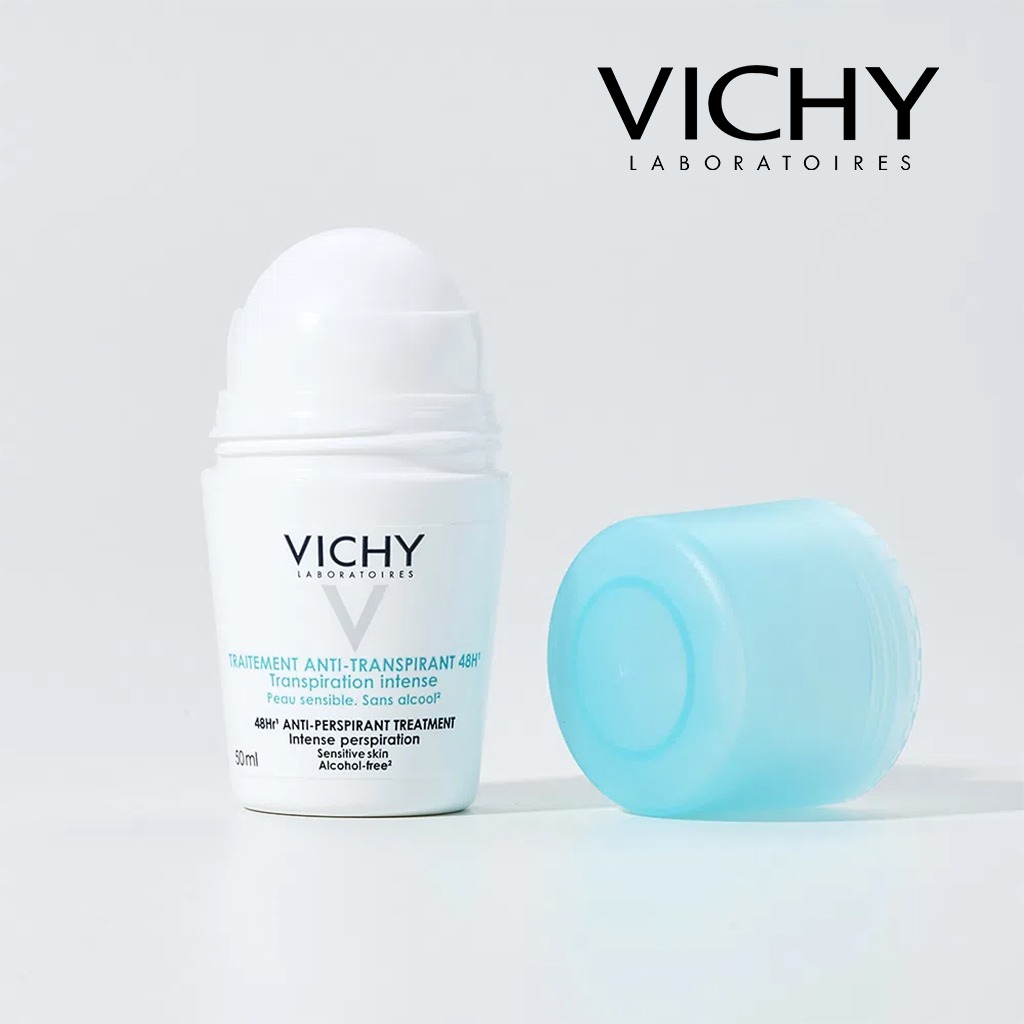 Vichy, 48 Hours Anti Perspirant Deodorant Intensive Treatment, Long-lasting sweat and odor protection, 50 ml