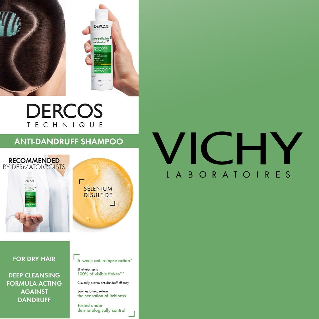 Vichy Dercos Antidandruff Shampoo for Dry Hair 200 ml