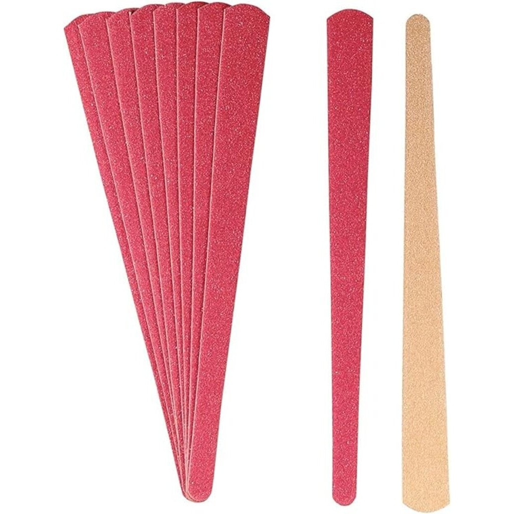 Titania, Nail File Wood Medium 15 cm, Medium grit wooden nail file for shaping, 15 cm