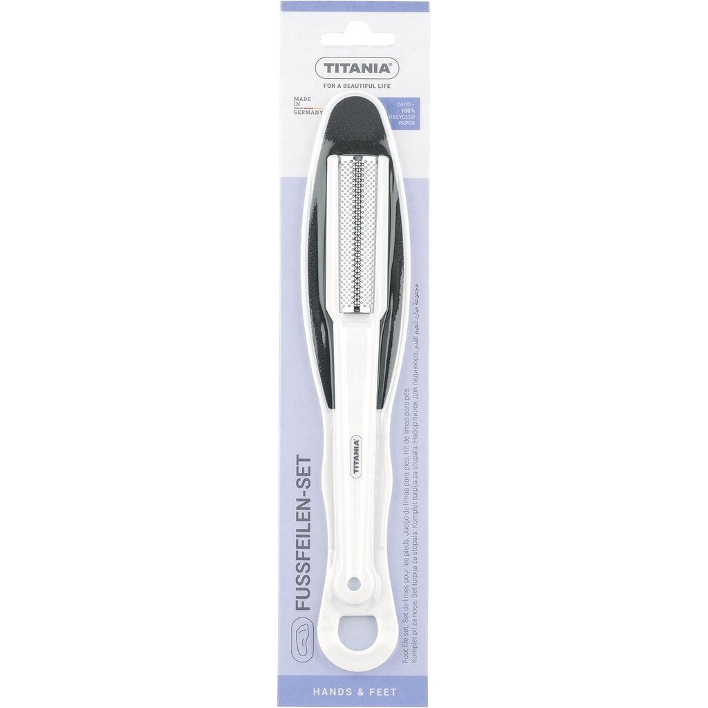 Titania, Pedicure Set File, Complete pedicure set with foot file, model 3030