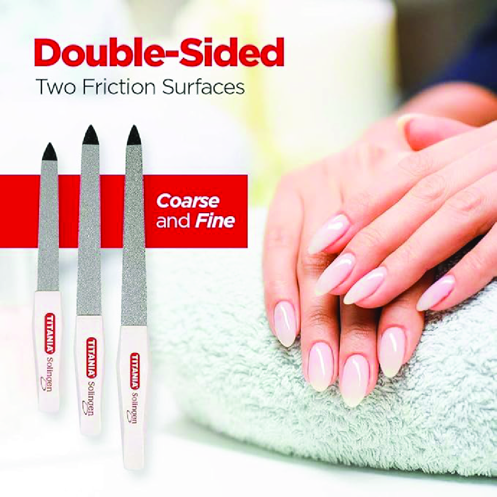 Titania, Steel Nail File 1040/5, Smooths and shapes nails with precision