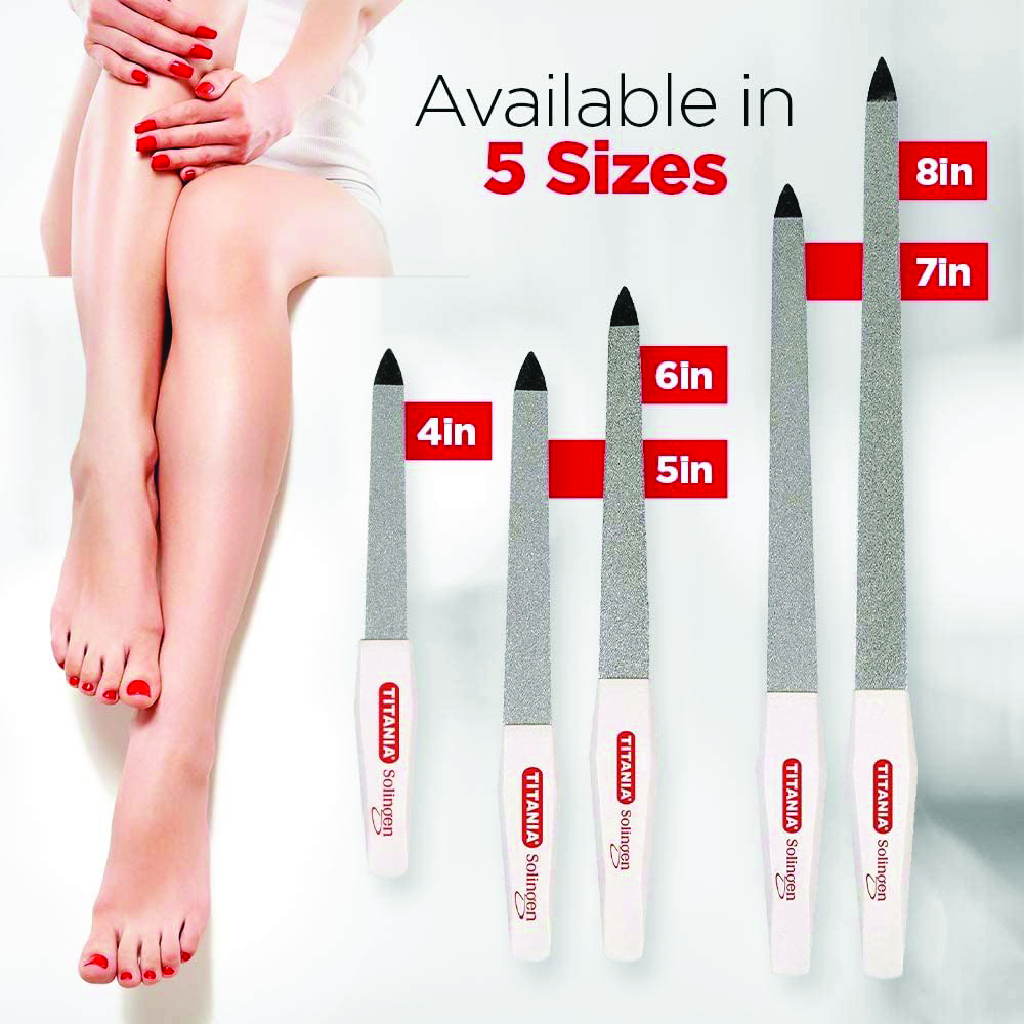 Titania, Steel Nail File 1040/5, Smooths and shapes nails with precision