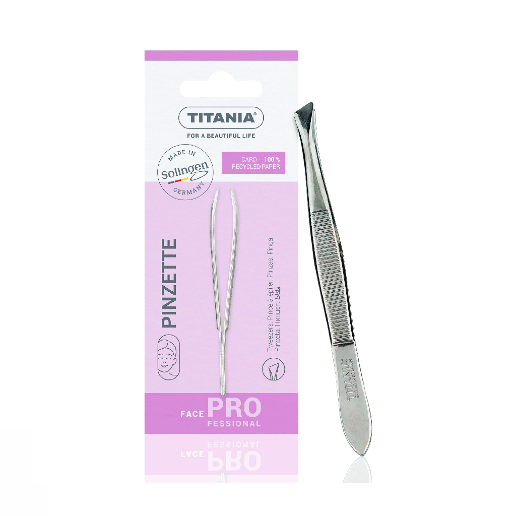 Titania, Tweezers, Precision stainless steel tweezers for hair removal, Model 1070GA