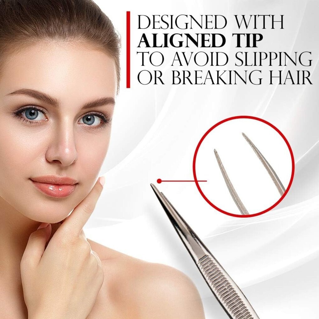 Titania, Colored Tweezers 1090/61B, Precision colored tweezers for hair removal