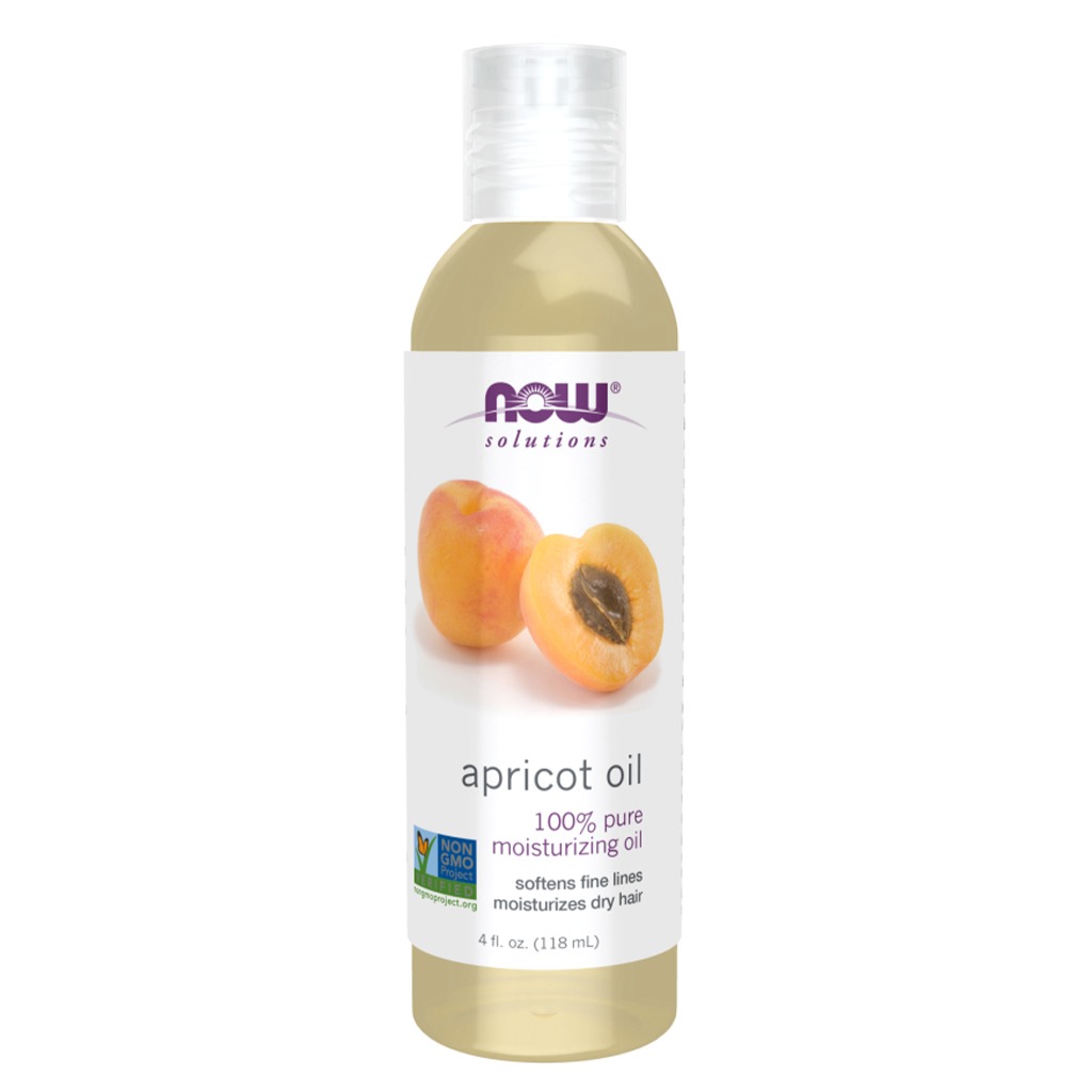 Now, Apricot kernel oil, Natural oil for skin and hair nourishment, 118ml