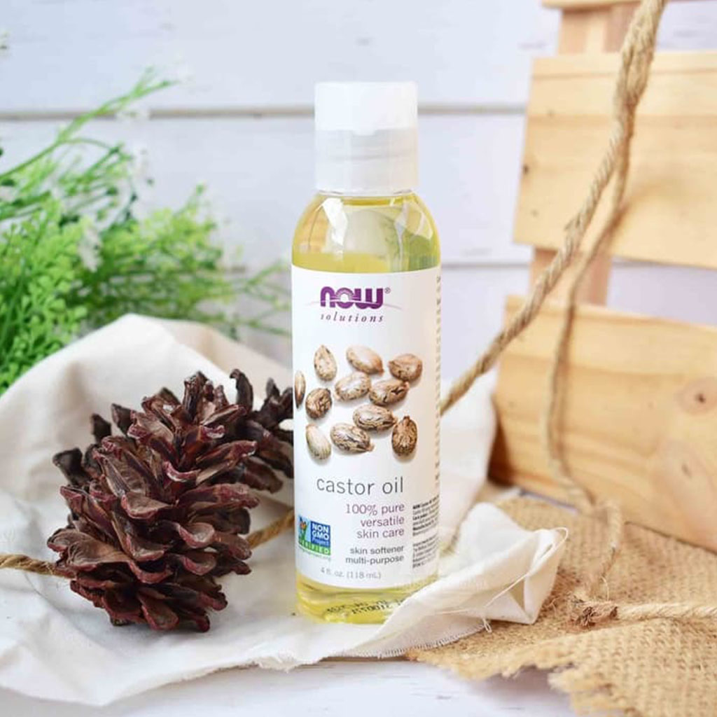 Now Solutions, Castor Oil 100% Pure Skin Softener, Natural oil for skin hydration and hair care, 118ml