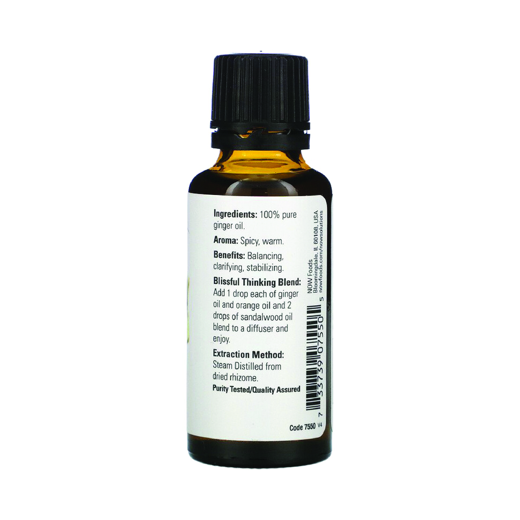 NOW ORGANICE GINGER OIL 30ML