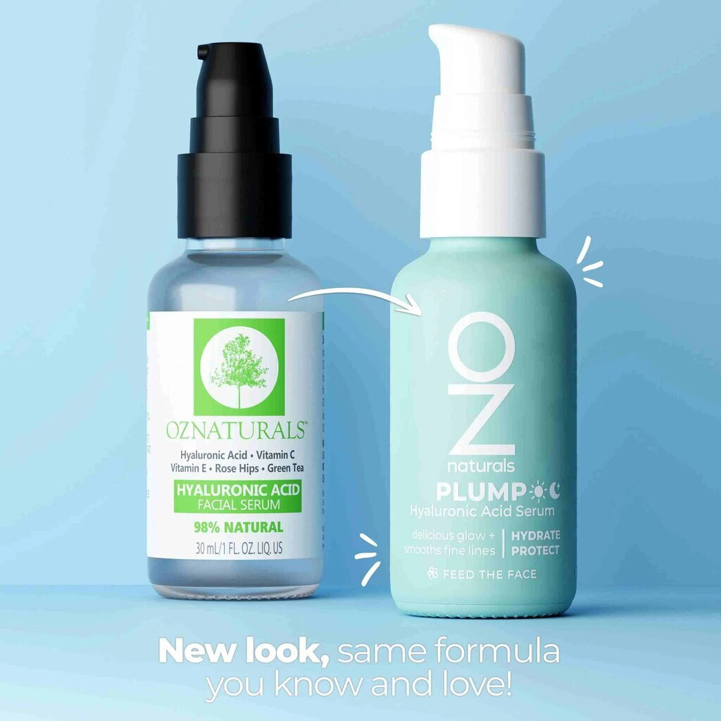 OzNaturals, Hyaluronic Acid Facial Serum, Hydrating serum for plump and youthful skin, 30ml