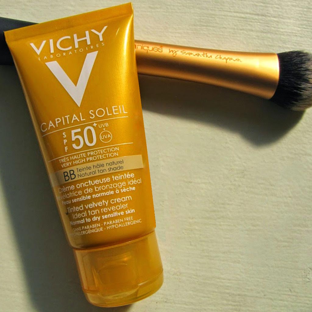 Vichy, Capital Soleil BB Tinted Dry Touch Face Emulsion SPF 50, Tinted sunscreen with dry touch finish, 50 ml