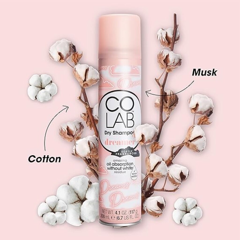 Colab, Dry Shampoo Dreamer, Cleanses and Nourishes Hair, 200 ml