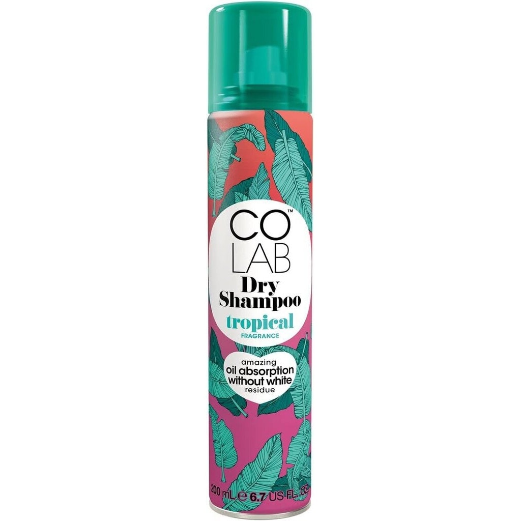 Colab, Dry Shampoo Tropical Fragrance Spray, Dry shampoo with exotic tropical fragrance, 200ml