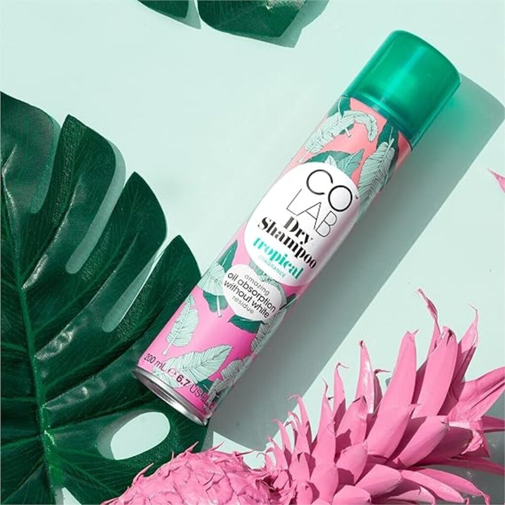 Colab, Dry Shampoo Tropical Fragrance Spray, Dry shampoo with exotic tropical fragrance, 200ml