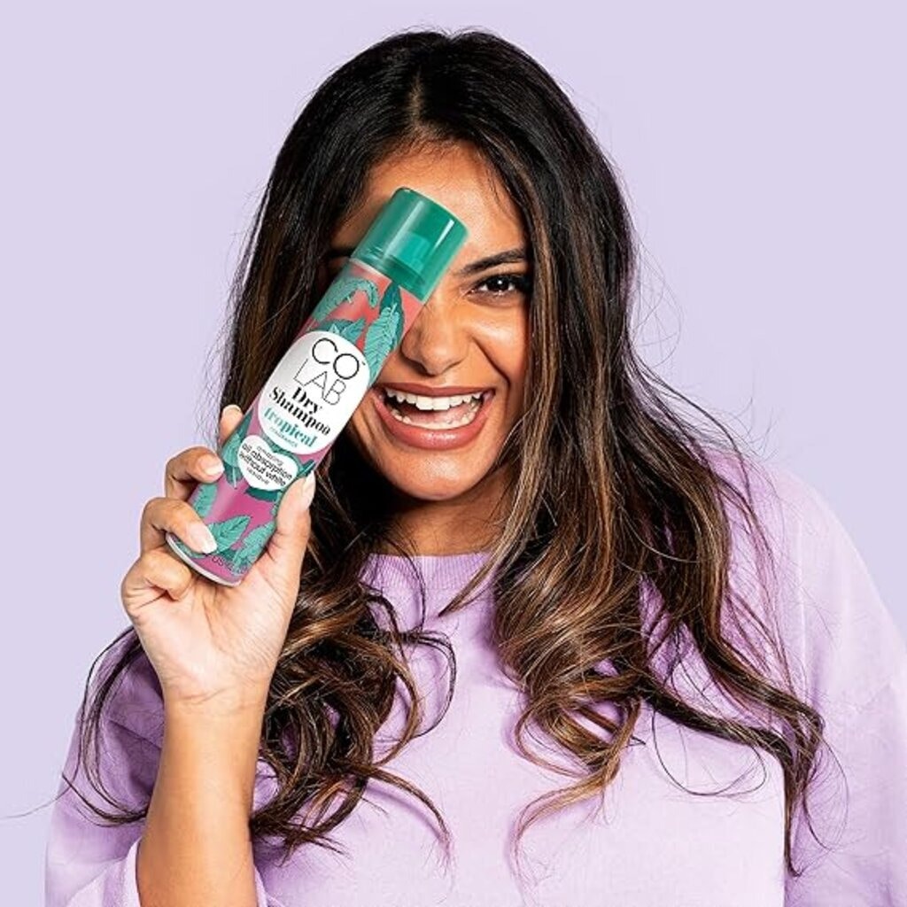 Colab, Dry Shampoo Tropical Fragrance Spray, Dry shampoo with exotic tropical fragrance, 200ml