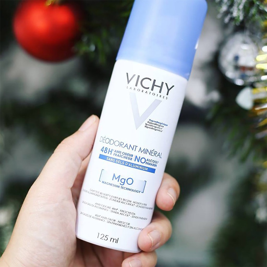 Vichy, 48 hour aluminum free mineral deodorant spray, Effective odor control with refreshing spray, 125 ml