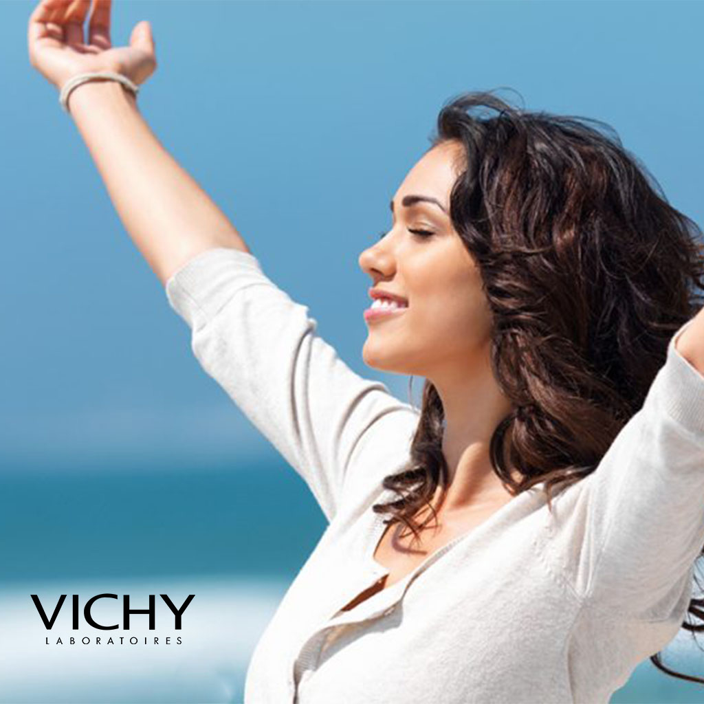 Vichy Homme, 48 Hour Anti-Perspirant Alcohol-Free Deodorant Roll-On, Long-lasting deodorant with anti-stain formula, 50ml