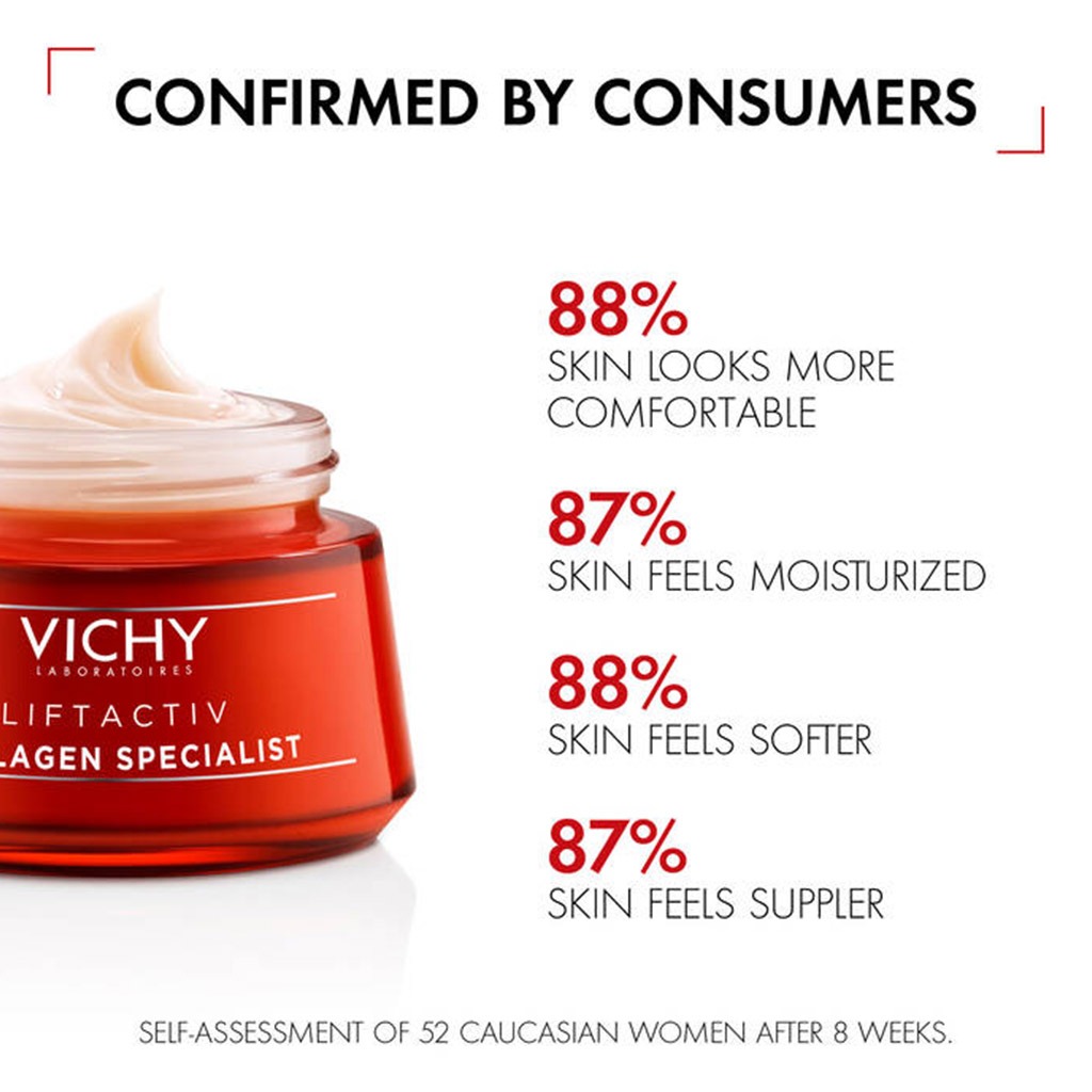 Vichy, Liftactiv Collagen Specialist Day Cream, Anti-aging day cream with collagen booster, 50 ml