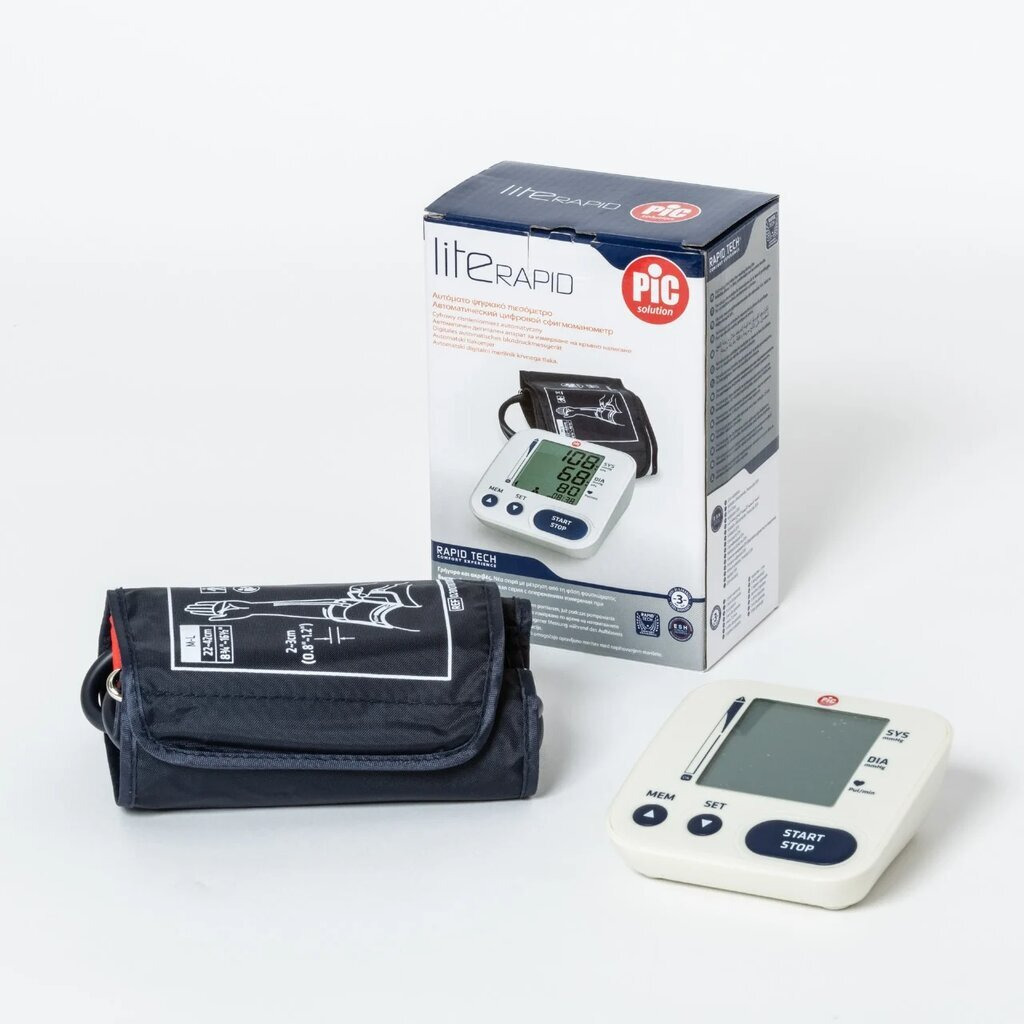 PIC Solution, Lite Rapid Blood Pressure Monitor, Portable arm type blood pressure monitor