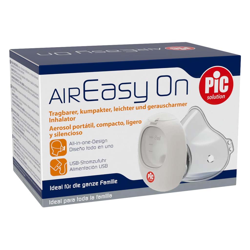 Pic Solution, Air Easy wearable mesh nebulizer, Portable nebulizer for respiratory therapy