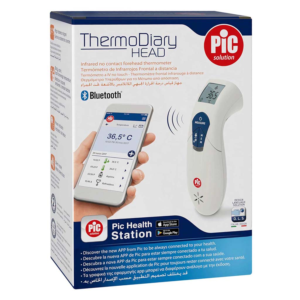 Pic, Thermo Diary Infrared Thermometer, Contact-free digital thermometer for accurate readings