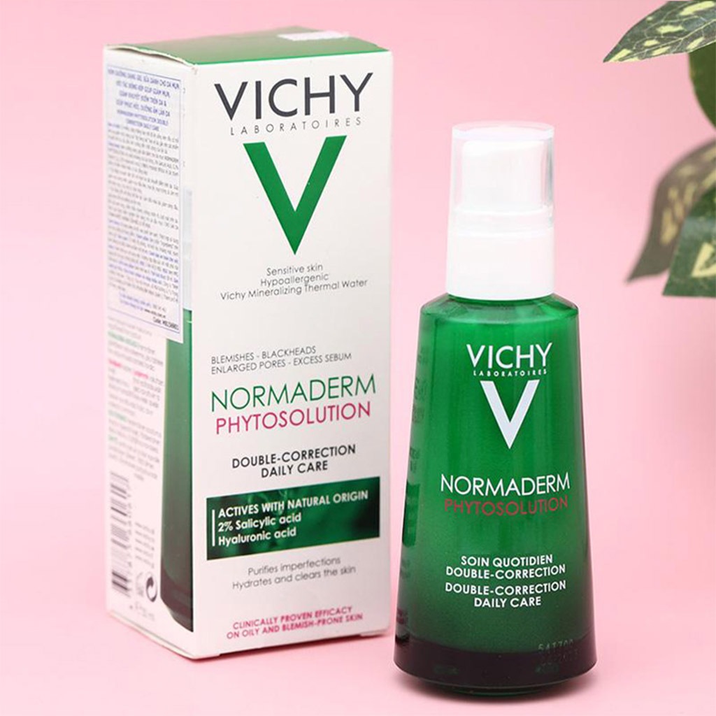 Vichy, Normaderm Double Correct Care, Anti-imperfection daily moisturizer for oily skin, 50 ml