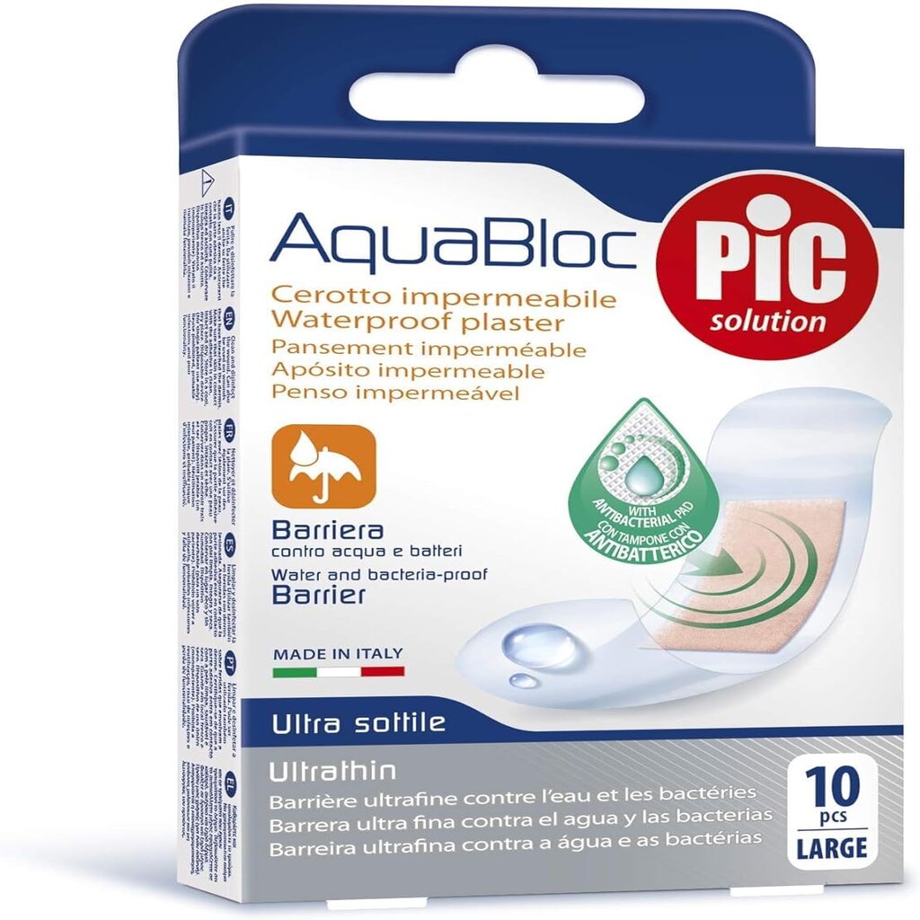 PIC Solution AquaBloc Plaster - Large, 10 Pieces