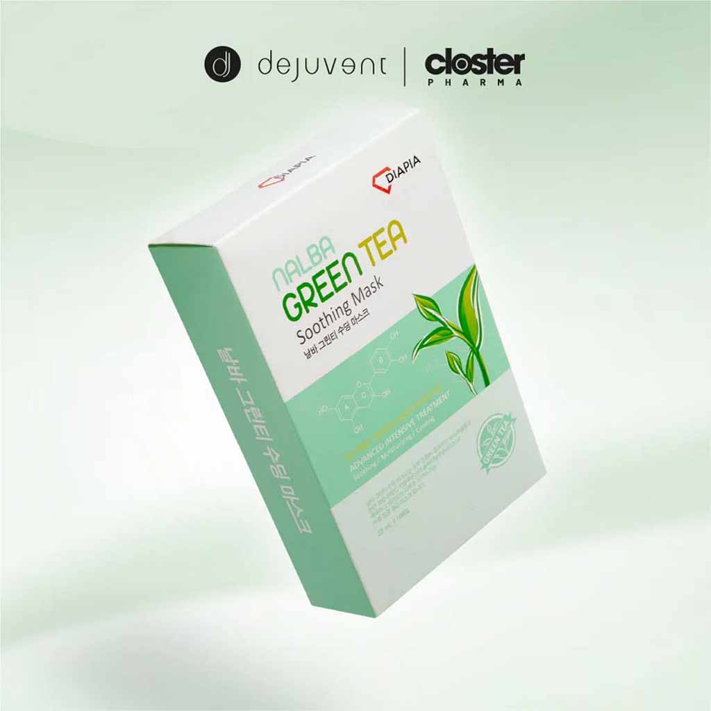 Diapia, Green Soothing Face Mask, Calming face mask for sensitive skin, 23ml, 10 count