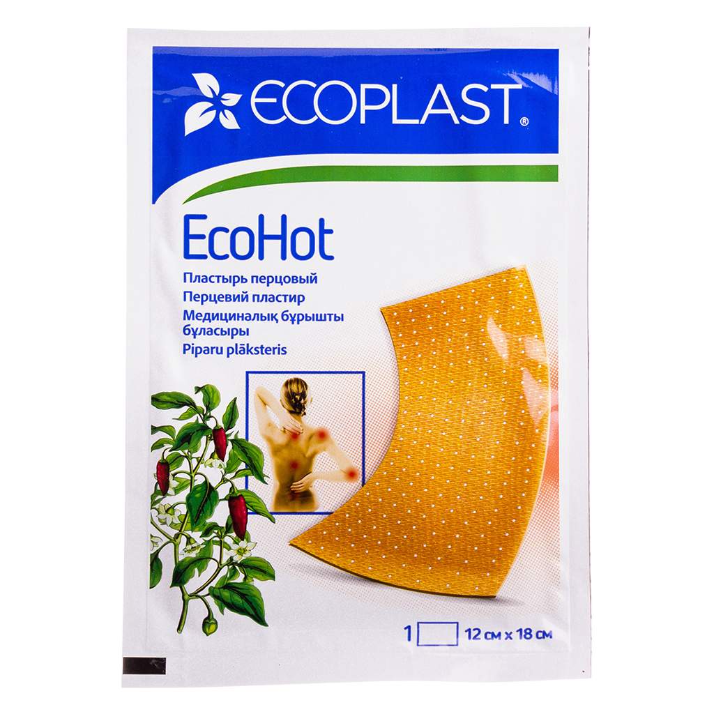 Ecoplast Ecohot Plaster 12 cm x 18 cm
