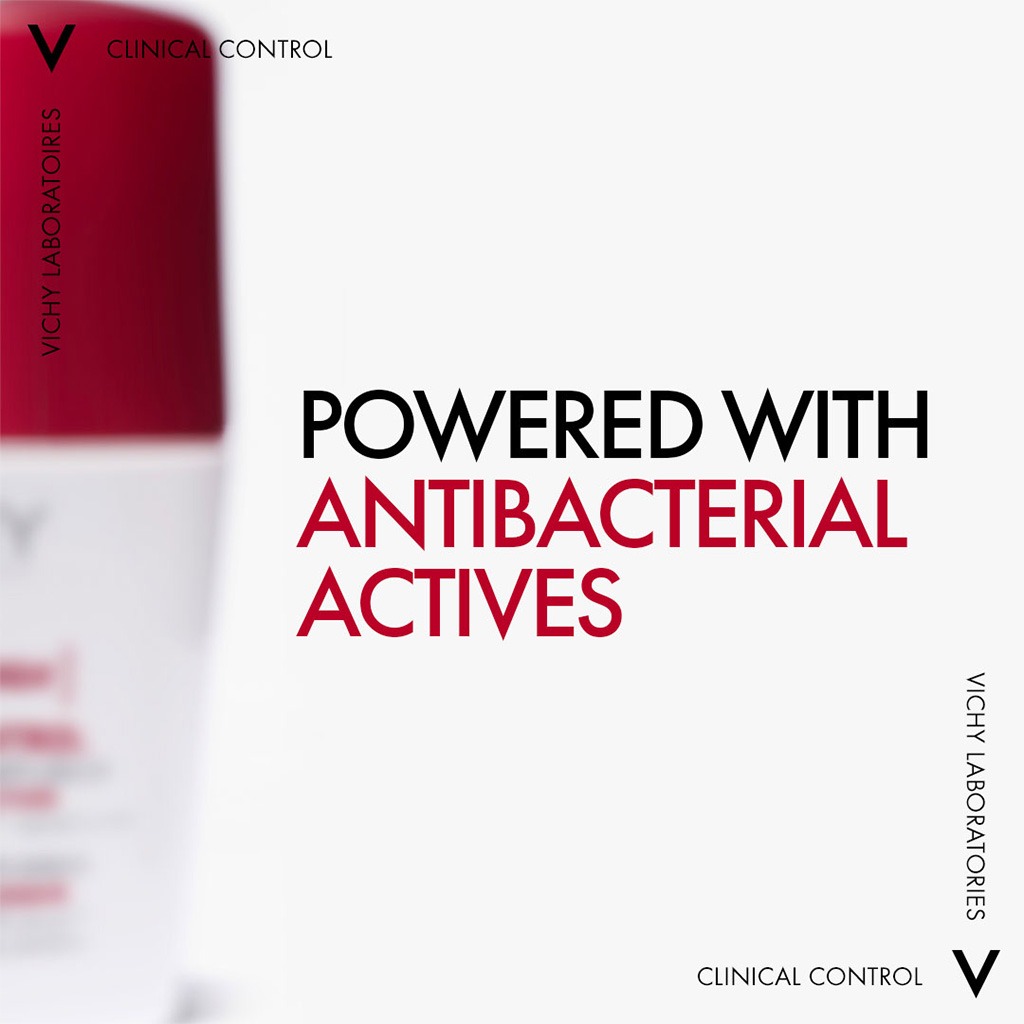 Vichy, Deo Clinical Control 96H Roll-On Women, Long-lasting clinical deodorant for women